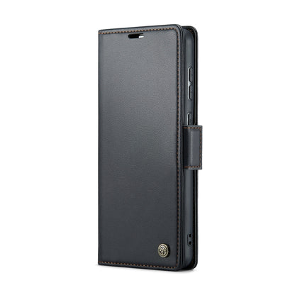 For Samsung Galaxy S20 FE CaseMe 023 Butterfly Buckle Litchi Texture RFID Anti-theft Leather Phone Case(Black) - Galaxy S20 FE Cases by CaseMe | Online Shopping UK | buy2fix