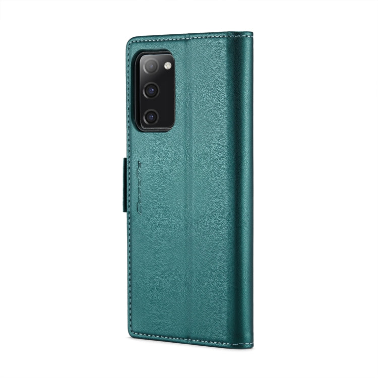 For Samsung Galaxy S20 FE CaseMe 023 Butterfly Buckle Litchi Texture RFID Anti-theft Leather Phone Case(Pearly Blue) - Galaxy S20 FE Cases by CaseMe | Online Shopping UK | buy2fix
