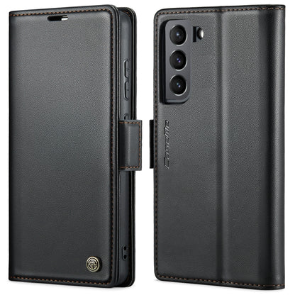 For Samsung Galaxy S21 5G CaseMe 023 Butterfly Buckle Litchi Texture RFID Anti-theft Leather Phone Case(Black) - Galaxy S21 5G Cases by CaseMe | Online Shopping UK | buy2fix