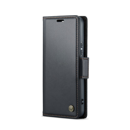 For Samsung Galaxy S21 5G CaseMe 023 Butterfly Buckle Litchi Texture RFID Anti-theft Leather Phone Case(Black) - Galaxy S21 5G Cases by CaseMe | Online Shopping UK | buy2fix