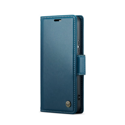 For Samsung Galaxy S21+ 5G CaseMe 023 Butterfly Buckle Litchi Texture RFID Anti-theft Leather Phone Case(Blue) - Galaxy S21+ 5G Cases by CaseMe | Online Shopping UK | buy2fix