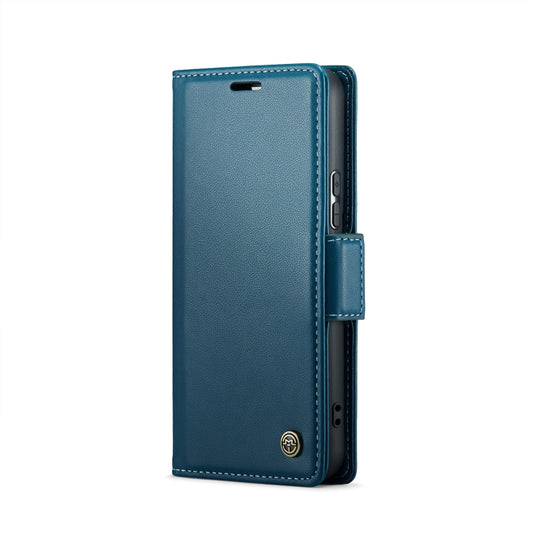 For Samsung Galaxy S21+ 5G CaseMe 023 Butterfly Buckle Litchi Texture RFID Anti-theft Leather Phone Case(Blue) - Galaxy S21+ 5G Cases by CaseMe | Online Shopping UK | buy2fix