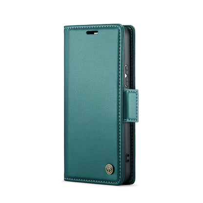 For Samsung Galaxy S21+ 5G CaseMe 023 Butterfly Buckle Litchi Texture RFID Anti-theft Leather Phone Case(Pearly Blue) - Galaxy S21+ 5G Cases by CaseMe | Online Shopping UK | buy2fix