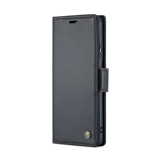 For Samsung Galaxy S21 Ultra 5G CaseMe 023 Butterfly Buckle Litchi Texture RFID Anti-theft Leather Phone Case(Black) - Galaxy S21 Ultra 5G Cases by CaseMe | Online Shopping UK | buy2fix