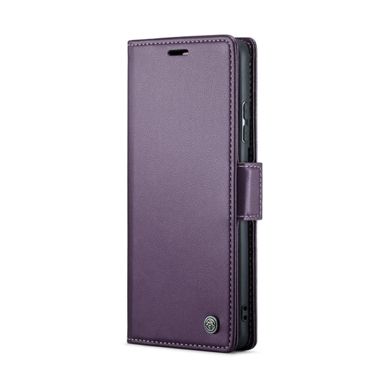 For Samsung Galaxy S21 Ultra 5G CaseMe 023 Butterfly Buckle Litchi Texture RFID Anti-theft Leather Phone Case(Pearly Purple) - Galaxy S21 Ultra 5G Cases by CaseMe | Online Shopping UK | buy2fix