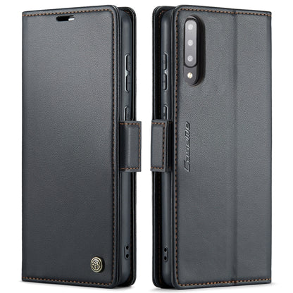 For Samsung Galaxy A30s / A50s / A50 CaseMe 023 Butterfly Buckle Litchi Texture RFID Anti-theft Leather Phone Case(Black) by CaseMe