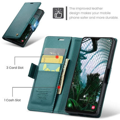 For Samsung Galaxy A30s / A50s / A50 CaseMe 023 Butterfly Buckle Litchi Texture RFID Anti-theft Leather Phone Case(Pearly Blue) by CaseMe