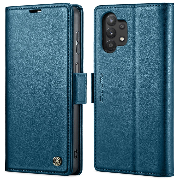 For Samsung Galaxy A32 5G / M32 5G CaseMe 023 Butterfly Buckle Litchi Texture RFID Anti-theft Leather Phone Case(Blue) by CaseMe