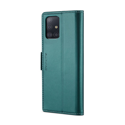 For Samsung Galaxy A51 4G/M40s CaseMe 023 Butterfly Buckle Litchi Texture RFID Anti-theft Leather Phone Case(Pearly Blue) by CaseMe