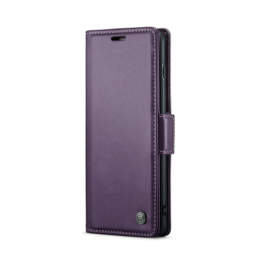 For Samsung Galaxy S10 CaseMe 023 Butterfly Buckle Litchi Texture RFID Anti-theft Leather Phone Case(Pearly Purple) - Galaxy Phone Cases by CaseMe | Online Shopping UK | buy2fix
