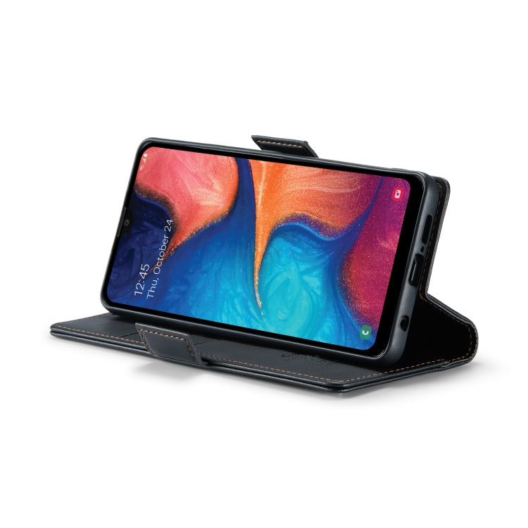 For Samsung Galaxy A20/A30/M10s CaseMe 023 Butterfly Buckle Litchi Texture RFID Anti-theft Leather Phone Case(Black) by CaseMe