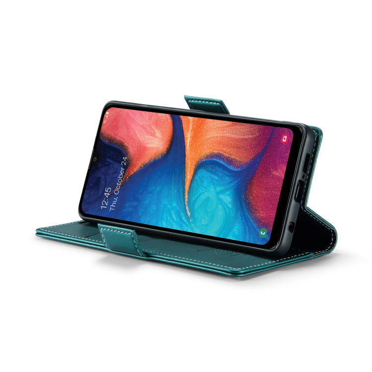 For Samsung Galaxy A20/A30/M10s CaseMe 023 Butterfly Buckle Litchi Texture RFID Anti-theft Leather Phone Case(Pearly Blue) by CaseMe