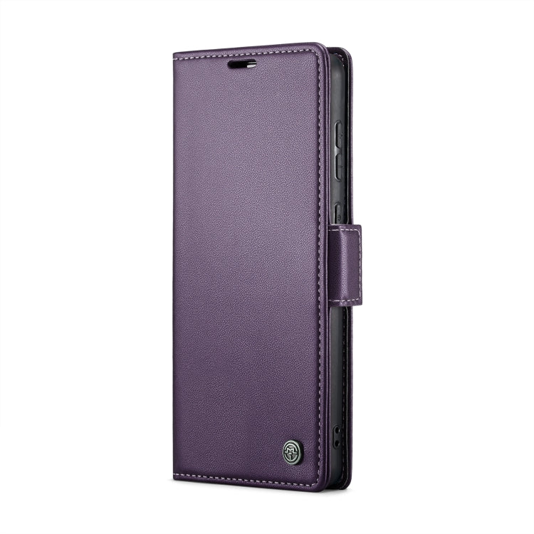 For Samsung Galaxy A20/A30/M10s CaseMe 023 Butterfly Buckle Litchi Texture RFID Anti-theft Leather Phone Case(Pearly Purple) by CaseMe
