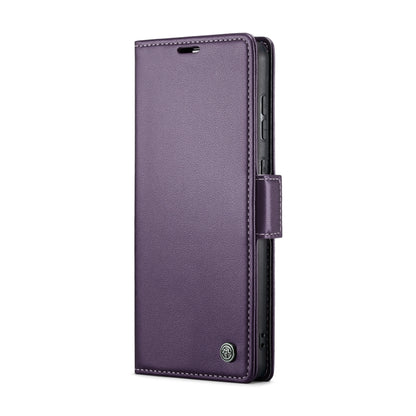 For Samsung Galaxy A20/A30/M10s CaseMe 023 Butterfly Buckle Litchi Texture RFID Anti-theft Leather Phone Case(Pearly Purple) by CaseMe