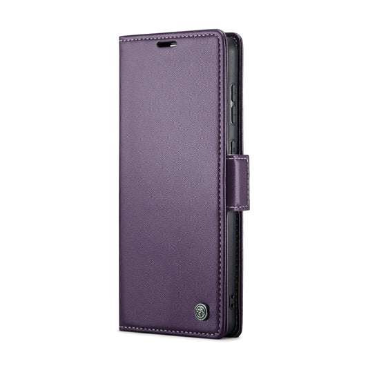 For Samsung Galaxy A20/A30/M10s CaseMe 023 Butterfly Buckle Litchi Texture RFID Anti-theft Leather Phone Case(Pearly Purple) by CaseMe