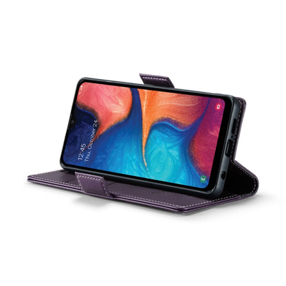 For Samsung Galaxy A20/A30/M10s CaseMe 023 Butterfly Buckle Litchi Texture RFID Anti-theft Leather Phone Case(Pearly Purple) by CaseMe