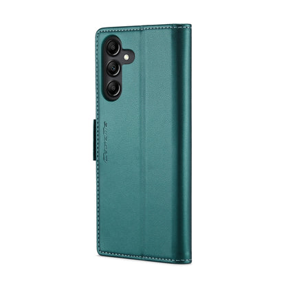 For Samsung Galaxy A14 4G/5G CaseMe 023 Butterfly Buckle Litchi Texture RFID Anti-theft Leather Phone Case(Pearly Blue) by CaseMe