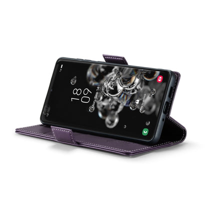 For Samsung Galaxy S20 Ultra CaseMe 023 Butterfly Buckle Litchi Texture RFID Anti-theft Leather Phone Case(Pearly Purple) - Galaxy Phone Cases by CaseMe | Online Shopping UK | buy2fix