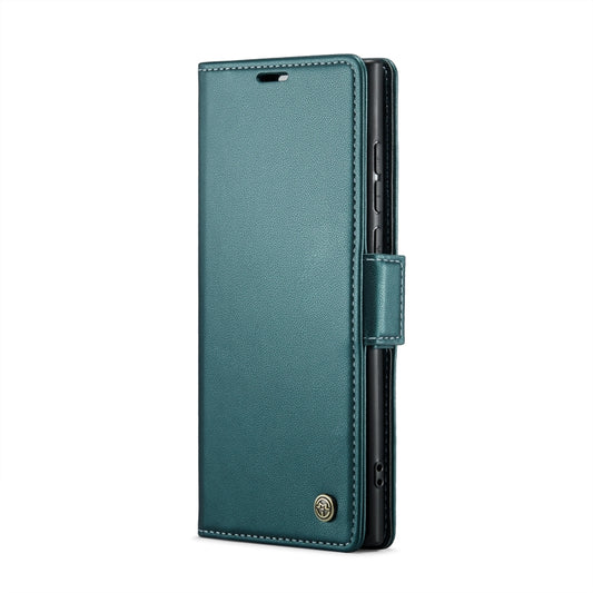 For Samsung Galaxy S24 Ultra CaseMe 023 Butterfly Buckle Litchi Texture RFID Anti-theft Leather Phone Case(Pearly Blue) - Galaxy S24 Ultra 5G Cases by CaseMe | Online Shopping UK | buy2fix