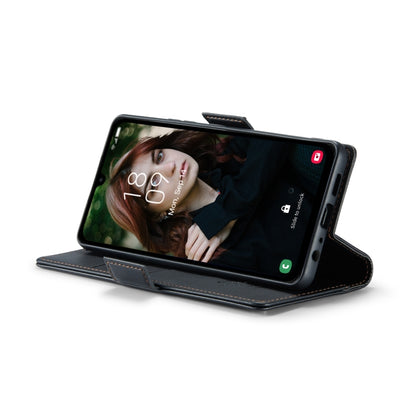 For Samsung Galaxy A15 4G/5G CaseMe 023 Butterfly Buckle Litchi Texture RFID Anti-theft Leather Phone Case(Black) by CaseMe