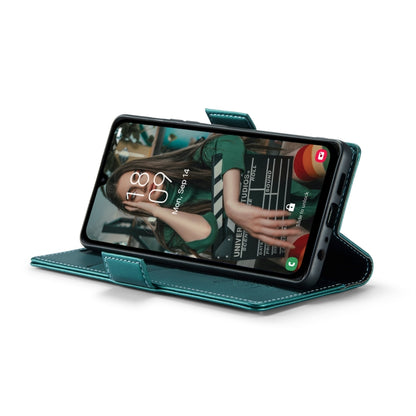 For Samsung Galaxy A15 4G/5G CaseMe 023 Butterfly Buckle Litchi Texture RFID Anti-theft Leather Phone Case(Pearly Blue) by CaseMe