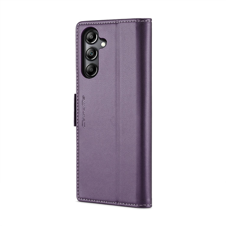 For Samsung Galaxy A05s CaseMe 023 Butterfly Buckle Litchi Texture RFID Anti-theft Leather Phone Case(Pearly Purple) by CaseMe