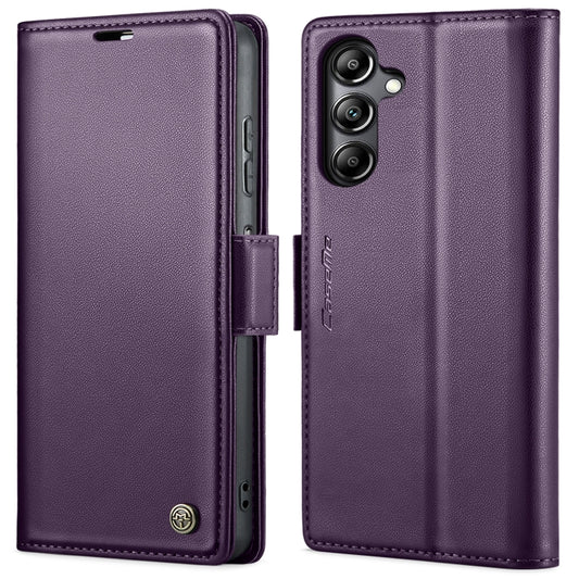 For Samsung Galaxy A05s CaseMe 023 Butterfly Buckle Litchi Texture RFID Anti-theft Leather Phone Case(Pearly Purple) by CaseMe