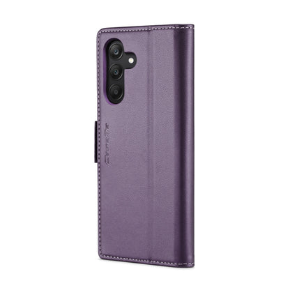 For Samsung Galaxy A25 5G CaseMe 023 Butterfly Buckle Litchi Texture RFID Anti-theft Leather Phone Case(Pearly Purple) by CaseMe