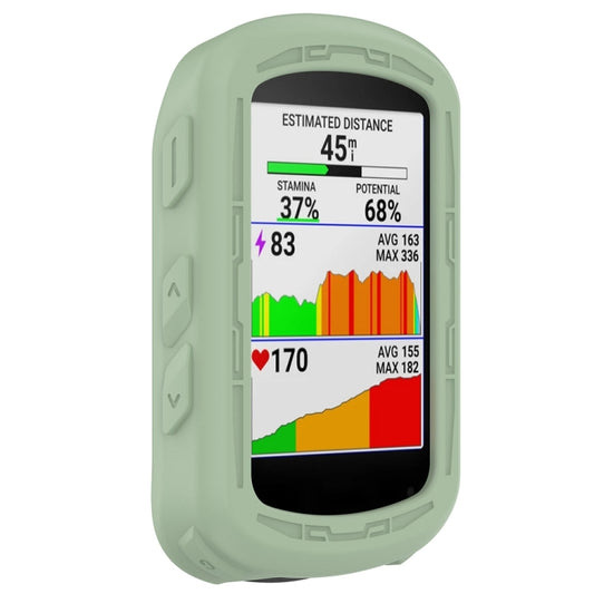 For Garmin Edge 840 / Edge 540 Stopwatch Armor Silicone Protective Case(Green) - Watch Cases by buy2fix | Online Shopping UK | buy2fix