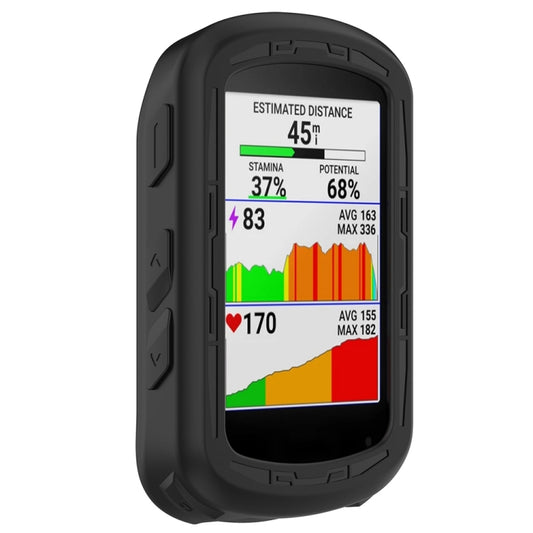 For Garmin Edge 840 / Edge 540 Stopwatch Armor Silicone Protective Case(Black) - Watch Cases by buy2fix | Online Shopping UK | buy2fix