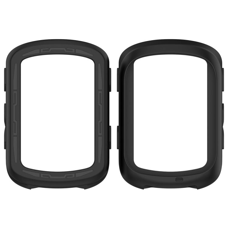 For Garmin Edge 840 / Edge 540 Stopwatch Armor Silicone Protective Case(Black) - Watch Cases by buy2fix | Online Shopping UK | buy2fix