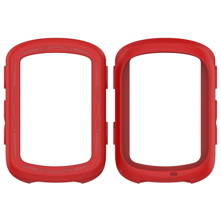 For Garmin Edge 840 / Edge 540 Stopwatch Armor Silicone Protective Case(Red) - Watch Cases by buy2fix | Online Shopping UK | buy2fix