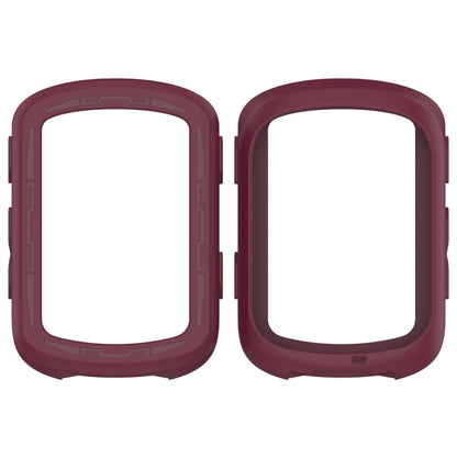 For Garmin Edge 840 / Edge 540 Stopwatch Armor Silicone Protective Case(Wine Red) - Watch Cases by buy2fix | Online Shopping UK | buy2fix