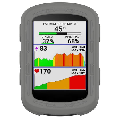 For Garmin Edge 840 / Edge 540 Stopwatch Armor Silicone Protective Case(Dark Grey) - Watch Cases by buy2fix | Online Shopping UK | buy2fix