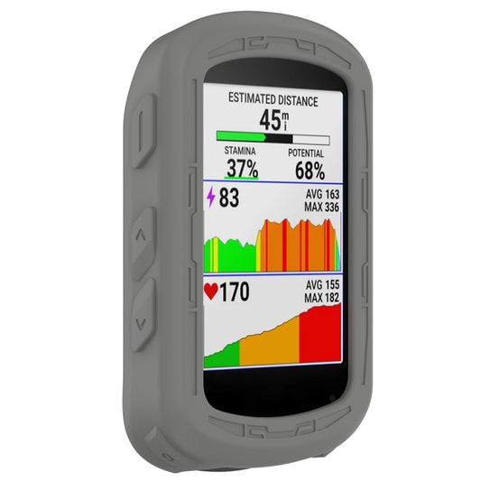 For Garmin Edge 840 / Edge 540 Stopwatch Armor Silicone Protective Case(Dark Grey) - Watch Cases by buy2fix | Online Shopping UK | buy2fix