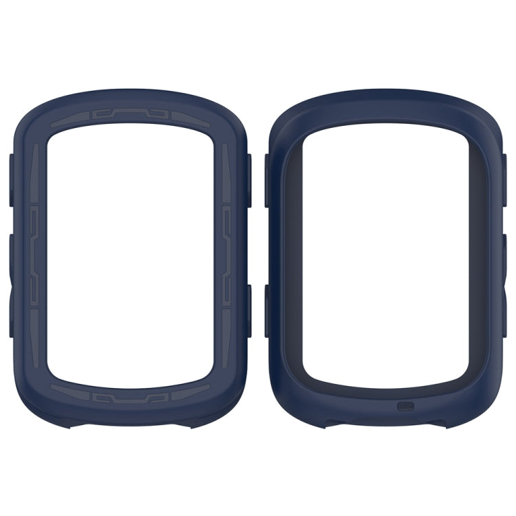 For Garmin Edge 840 / Edge 540 Stopwatch Armor Silicone Protective Case(Midnight Blue) - Watch Cases by buy2fix | Online Shopping UK | buy2fix