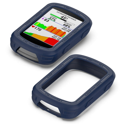 For Garmin Edge 840 / Edge 540 Stopwatch Armor Silicone Protective Case(Midnight Blue) - Watch Cases by buy2fix | Online Shopping UK | buy2fix