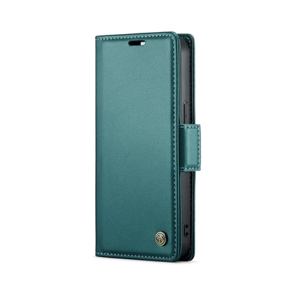 For iPhone 15 CaseMe 023 Butterfly Buckle Litchi Texture RFID Anti-theft Leather Phone Case(Pearly Blue) - iPhone 15 Cases by CaseMe | Online Shopping UK | buy2fix