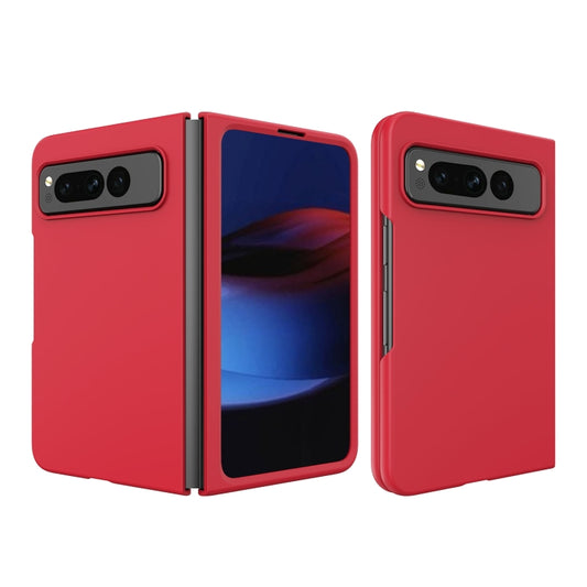 For Google Pixel Fold Oil-sprayed Integrated Phone Case(Red) by buy2fix