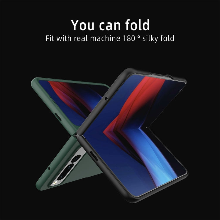 For Google Pixel Fold Oil-sprayed Integrated Phone Case(Gold) by buy2fix