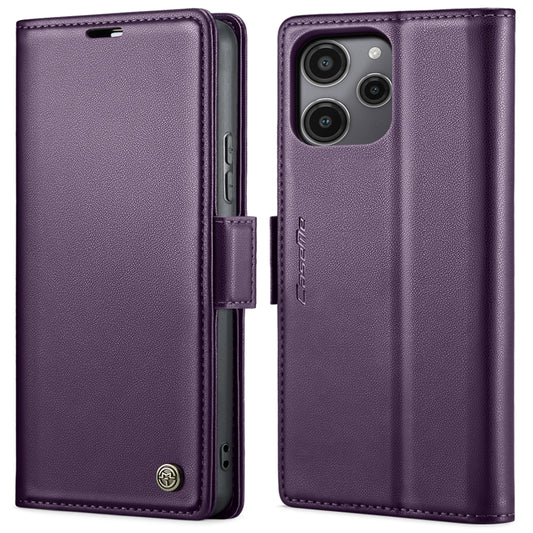 For Xiaomi Redmi 13C 4G / 13C 5G CaseMe 023 Butterfly Buckle Litchi Texture RFID Anti-theft Leather Phone Case(Pearly Purple) - Xiaomi Cases by CaseMe | Online Shopping UK | buy2fix