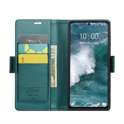 For Xiaomi Poco X6 5G CaseMe 023 Butterfly Buckle Litchi Texture RFID Anti-theft Leather Phone Case(Pearly Blue) - Xiaomi Cases by CaseMe | Online Shopping UK | buy2fix