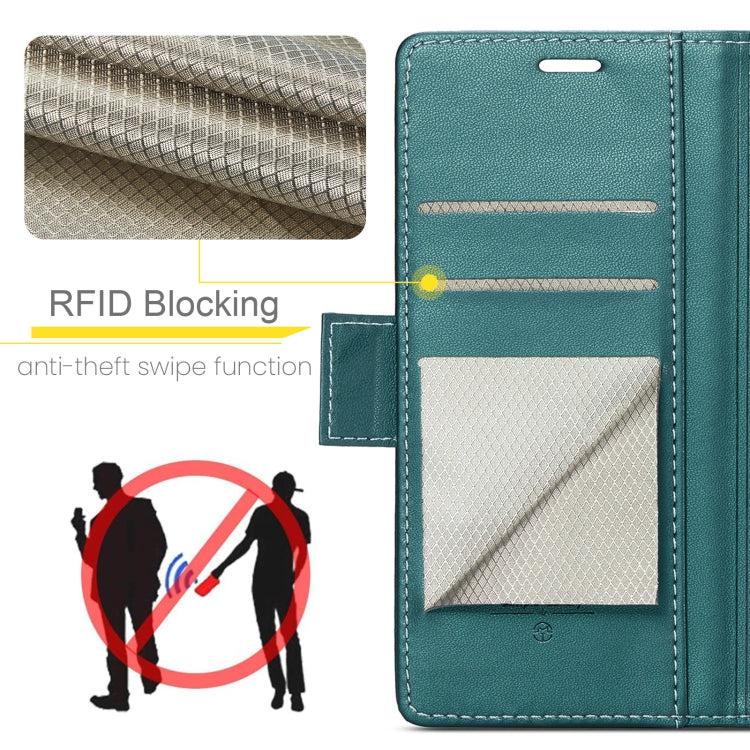 For Xiaomi Redmi Note 13 Pro+ 5G CaseMe 023 Butterfly Buckle Litchi Texture RFID Anti-theft Leather Phone Case(Pearly Blue) - Xiaomi Cases by CaseMe | Online Shopping UK | buy2fix
