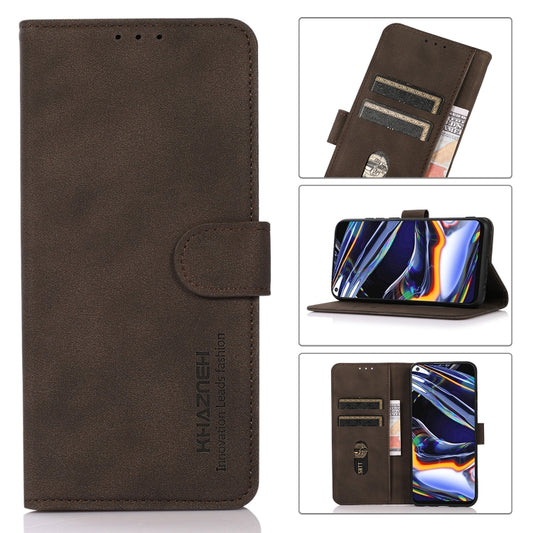 For Xiaomi Redmi 13C KHAZNEH Matte Texture Leather Phone Case(Brown) by buy2fix
