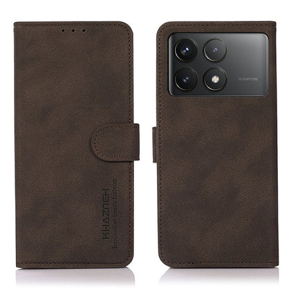 For Xiaomi Redmi K70 5G / K70 Pro 5G KHAZNEH Matte Texture Leather Phone Case(Brown) - Xiaomi Cases by buy2fix | Online Shopping UK | buy2fix