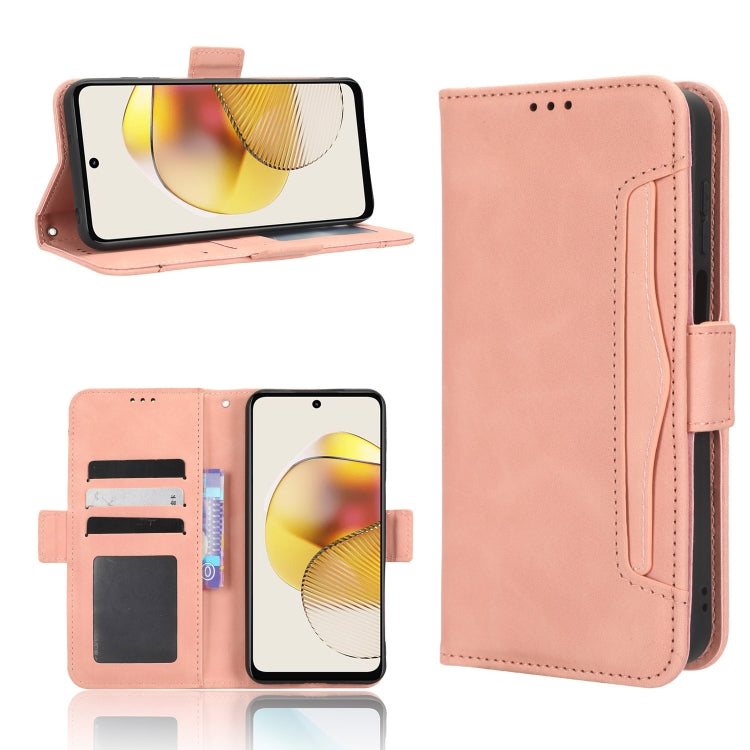 For Motorola Moto G 5G 2023 Skin Feel Calf Texture Card Slots Leather Phone Case(Pink) by buy2fix