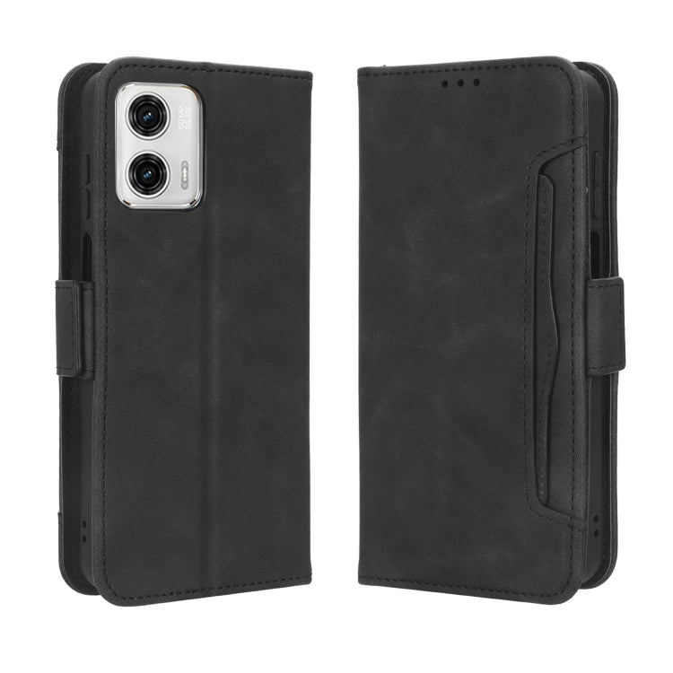 For Motorola Moto G 5G 2023 Skin Feel Calf Texture Card Slots Leather Phone Case(Black) by buy2fix
