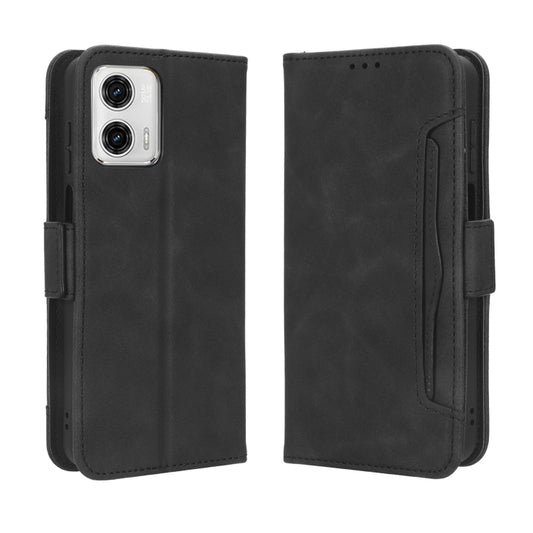 For Motorola Moto G 5G 2023 Skin Feel Calf Texture Card Slots Leather Phone Case(Black) by buy2fix