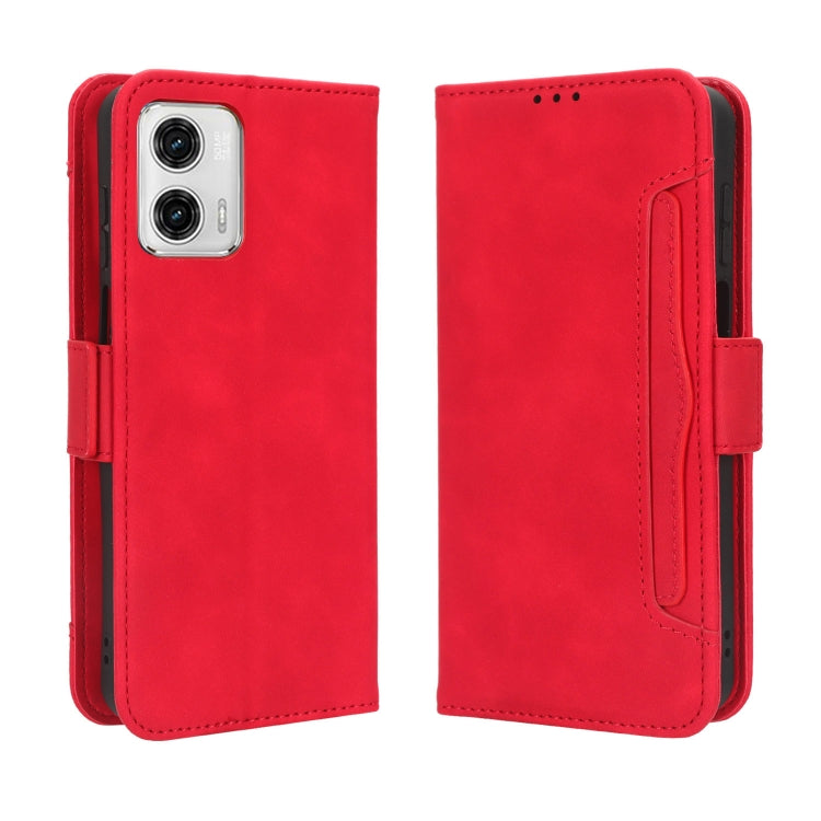 For Motorola Moto G 5G 2023 Skin Feel Calf Texture Card Slots Leather Phone Case(Red) by buy2fix