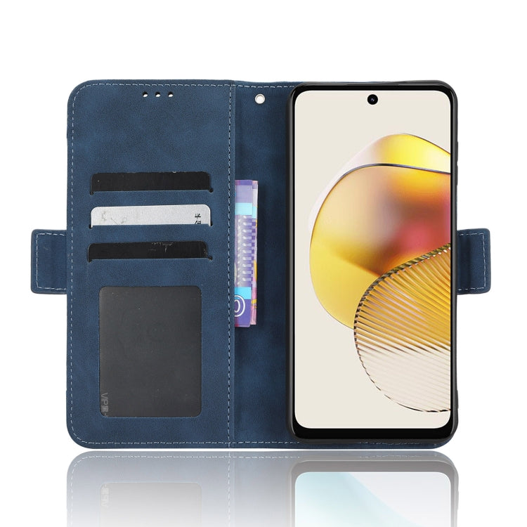 For Motorola Moto G 5G 2023 Skin Feel Calf Texture Card Slots Leather Phone Case(Blue) by buy2fix